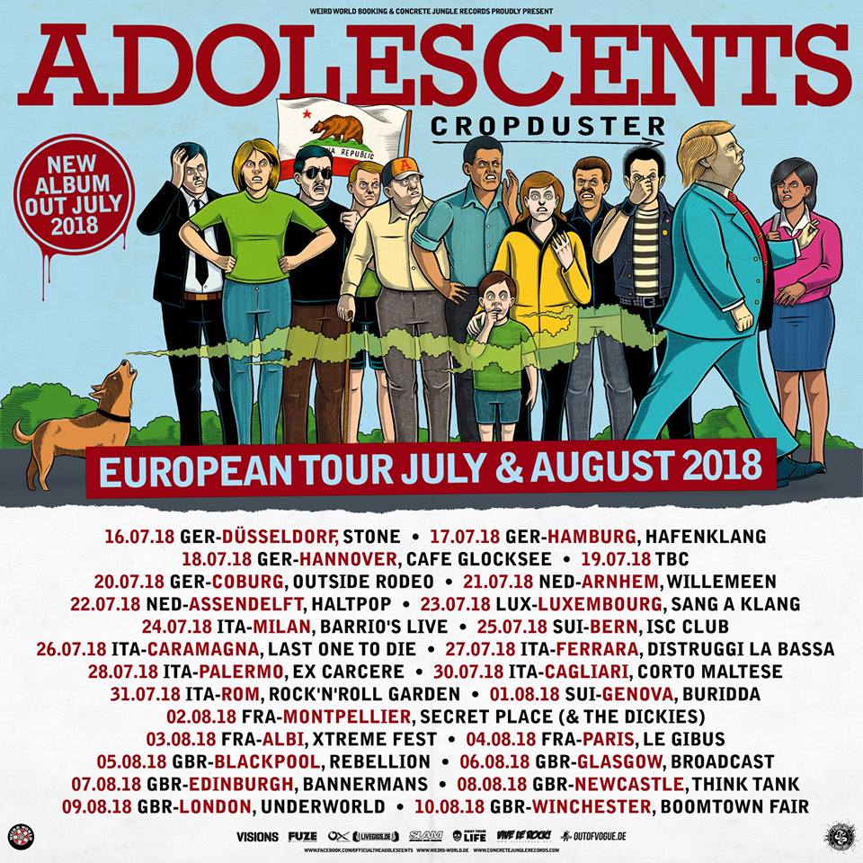 THE ADOLESCENTS ON TOUR